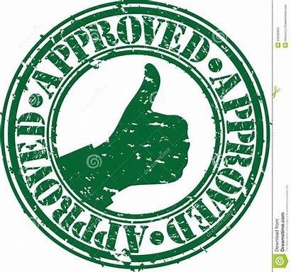 Stamp Approved Clipart Rubber Vector Grunge Approval