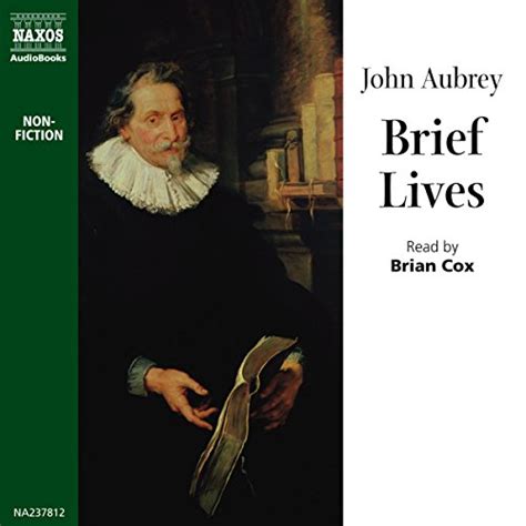 Brief Lives By John Aubrey Audiobook Uk