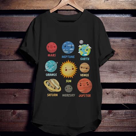 Solar System Planets T Shirt T For Space Geeks Unisex T Shirt S T
