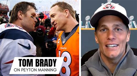 tom brady reacts to peyton manning becoming a hall of famer and shares peyton manning memories