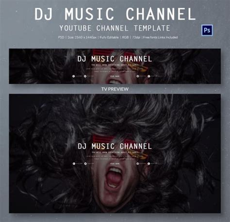 87 Free Music Youtube Banner Template