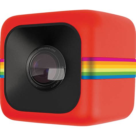 Polaroid Cube Lifestyle Action Camera Red Polc3r Bandh Photo