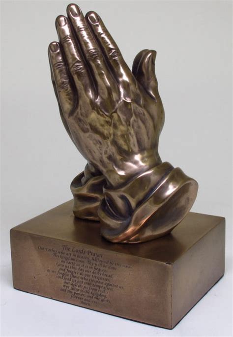 Praying Hands Statue With Lords Prayer