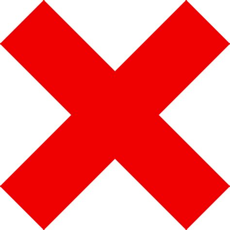 Free Vector Graphic X Red Mark Incorrect Free Image On Pixabay