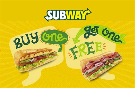 Every day consist of a different sub: Subway: 1-for-1 Sub for One Day Only (28 May 2015 ...