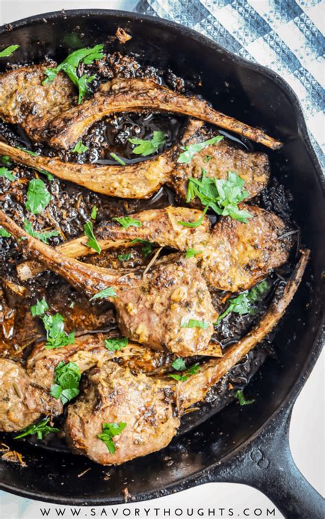 Lamb chops are such a simple and satisfying meal. Easy Baked Lamb Chops Recipe - Savory Thoughts