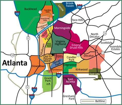 Map Of Atlanta Georgia Suburbs China Map Tourist Destinations