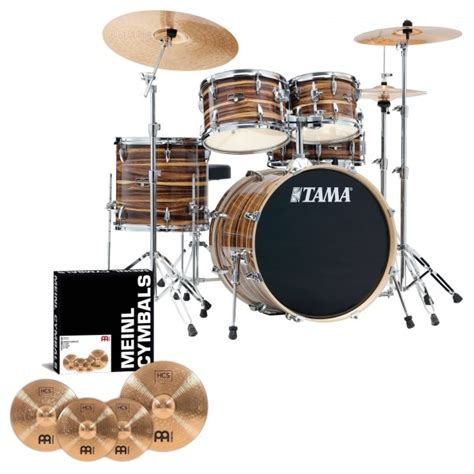 Disc Tama Imperialstar 20 5pc Drum Kit Wmeinl Cymbals Coffee Teak At