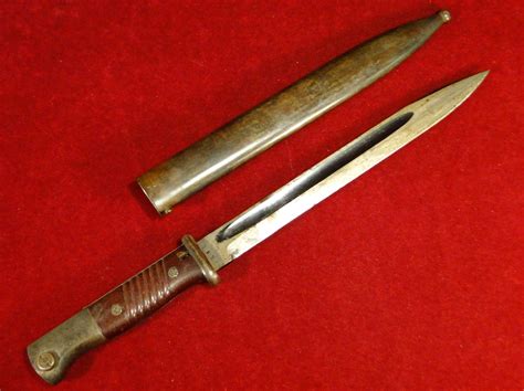 254 A Wwii German K98 Bayonet With Scabbard 3050 Knife Knives And
