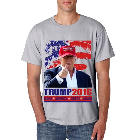 Donald Trump Make America Great Again T Shirt Grey