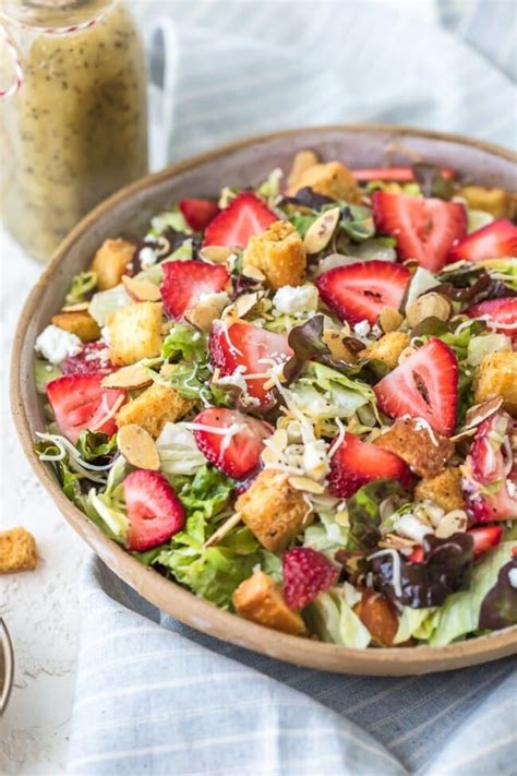 Strawberry Salad With Poppy Seed Dressing Recipe The Cookie Rookie