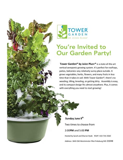 Youre Invited To A Tower Garden Party Tickets Sun Jun 9