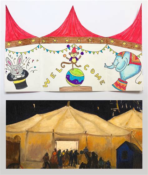 Circus Tent Inside Drawing