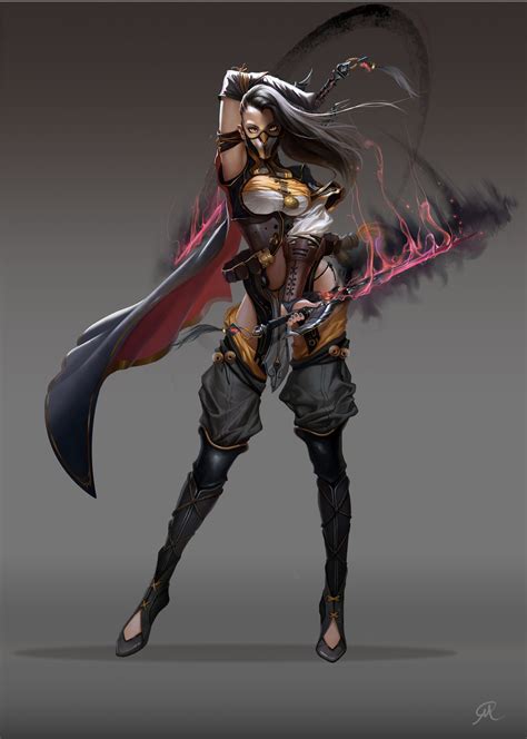 Artstation Monhism Female Assassin Changming Xu Female Assassin Fantasy Female Warrior