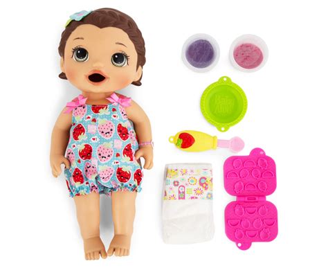 Baby Alive Snackin Lily Doll Brunette Au