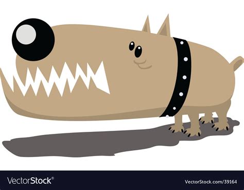 Evil Dog Royalty Free Vector Image Vectorstock