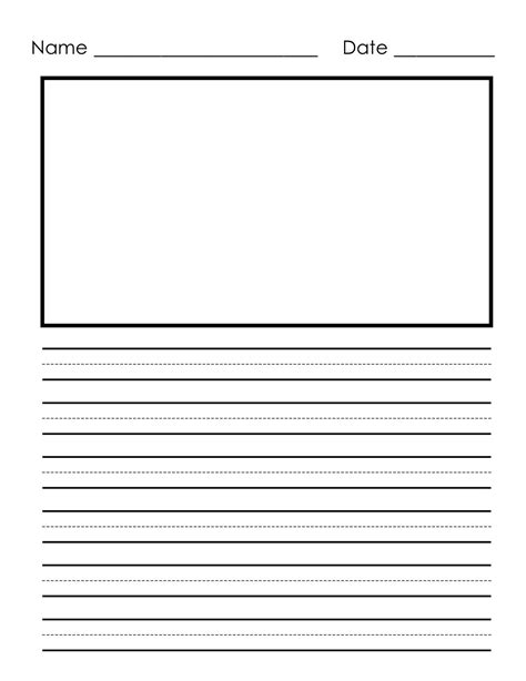 Writing Paper Printable 6 Best Images Of Free Printable Story Writing