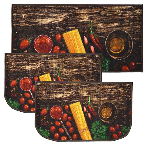 Check out our kitchen rug selection for the very best in unique or custom, handmade pieces from our home & living shops. Pasta 3pc Kitchen Rug Set, (2) Slice 18"x30" Rugs, (1) 20 ...