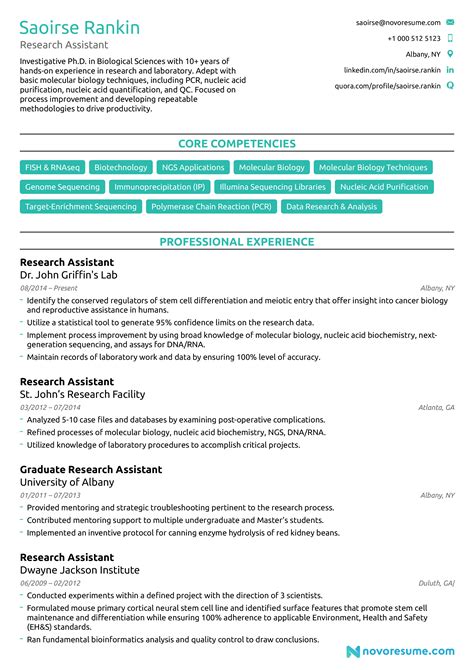 Curriculum vitae in research paper. Research Cv Examples - Collection - Letter Templates