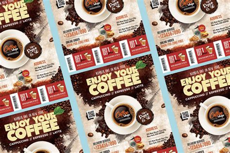 Free Coffee Shop Flyer Template Psd