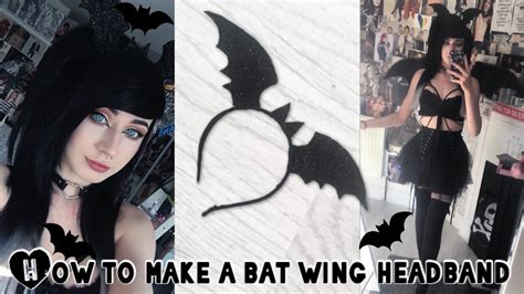 How To Make A Bat Wing Headband Halloween Diy Youtube