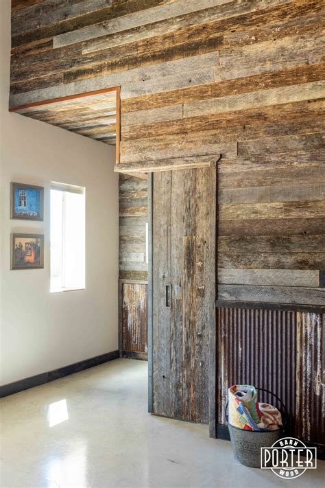 Speckled Grey Reclaimed Wall Porter Barn Wood