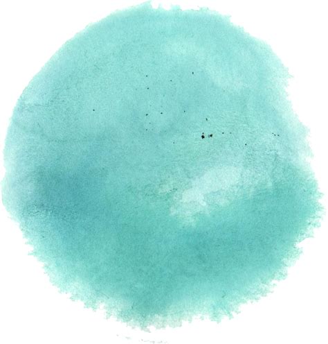 6 Turquoise Watercolor Circle PNG Transparent OnlyGFX Com