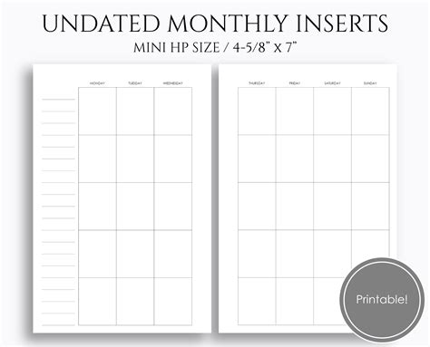 Download Printable Weekly Planner Undated Floral Style Pdf Undated Weekly Planner A Printable