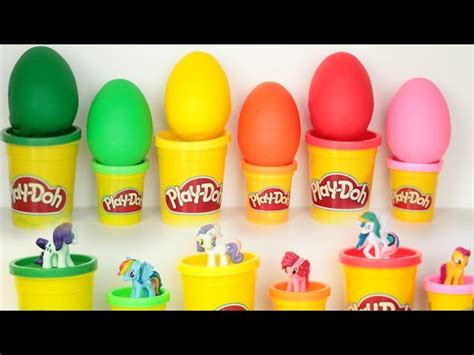 Play Doh Surprise Eggs My Little Pony Surprise Eggs Unboxing Learn