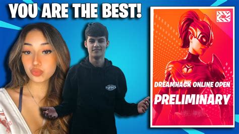 Nrg Ronaldo Playing W His Girlfriend Dreamhack Duos In Fortnite Youtube