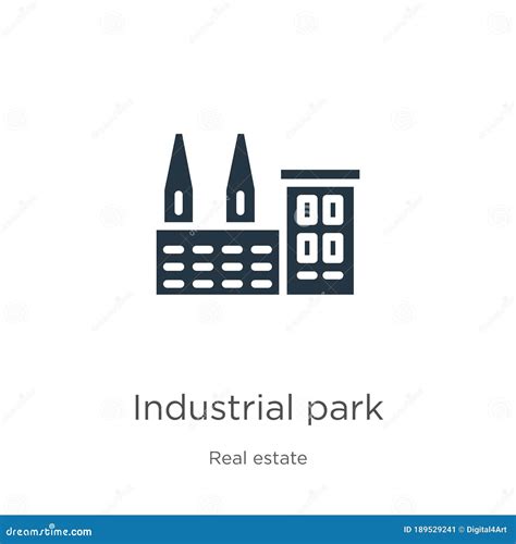 Industrial Park Icon Vector Trendy Flat Industrial Park Icon From Real