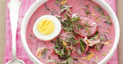 Polnische kalte Rote -Bete- Suppe einfach lecker