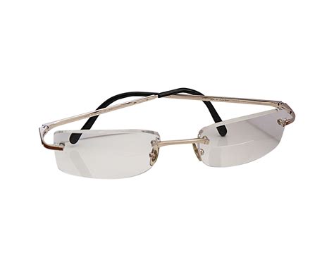 Cartier 18kt White Gold Rimless Glasses The Verma Group