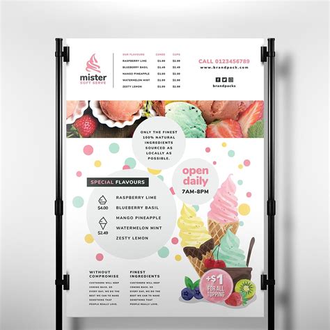 Ice Cream Shop Poster Template In Psd Ai And Vector Brandpacks