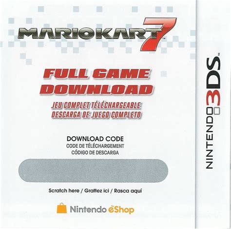 3ds full game qr codes. Amazon: Mario Kart 7 download code for $16.50 - Nintendo Everything
