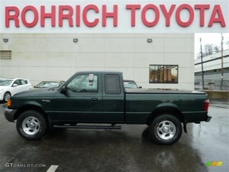 2003 Dark Highland Green Metallic Ford Ranger Xlt Supercab 4x4