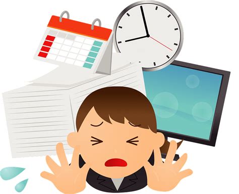 Businesswoman Is Very Busy And Stressed Clipart Free Download