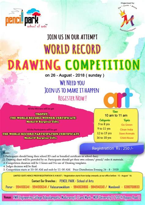 Hey guys!i've decided to hold a drawing contest where me and my best friend mira will be the judges. Pencil Park Drawing Competition at Maduravoyal, Chennai on ...