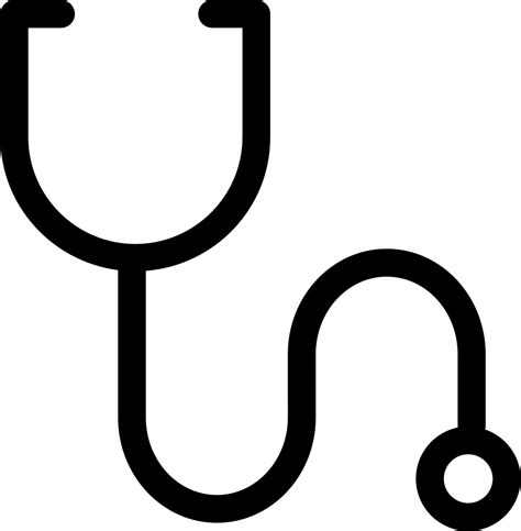 Stethoscope Outline Svg