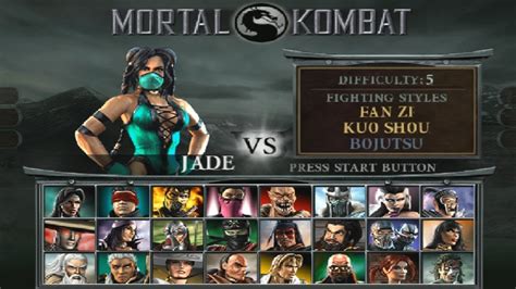 1093 Mortal Kombat Deception Ps2 Hidden Characters 611 Jade