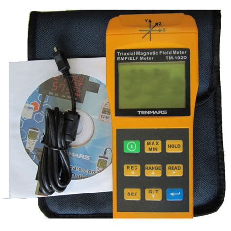 Tenmars Tm 192d 3 Axis Magnetic Field Meter Gauss Meter With Data