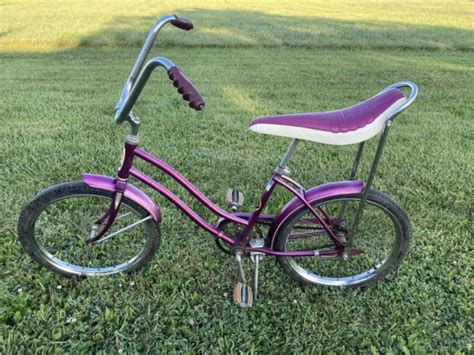 Vtg Western Flyer Miss Buzz Bike Purple Banana Seat Original 22499