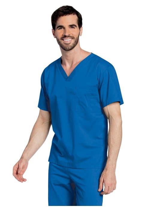 Unisex Scrub Set Royal Blue Healthcare Scrubs Healthcare Tops Nursing And Healthcare Uniforms