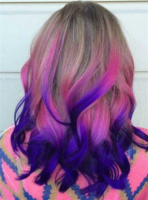 Pink Purple Ombre Dyed Hair Color Hairbybrookegoodman Hair Color