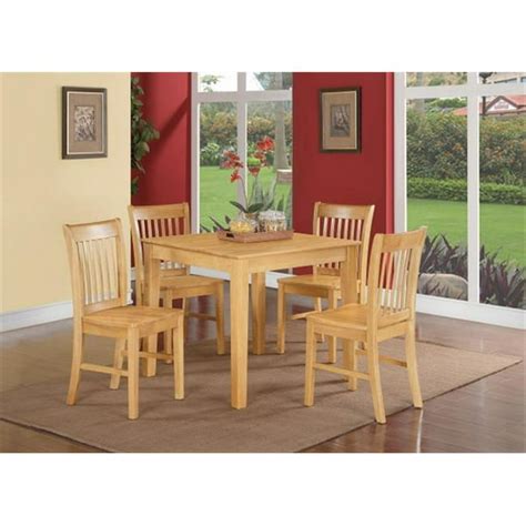 5 Piece Kitchen Table Square Table And 4 Kitchen Dining Chairs