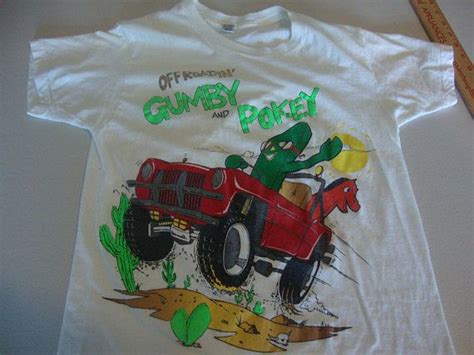 vintage off roadin with gumby and pokey art clokey etsy gumby and pokey vintage shirts