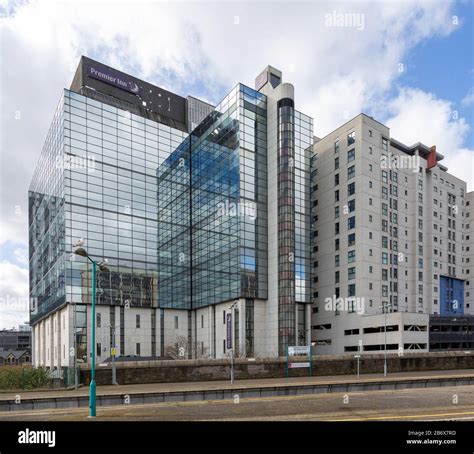 Modern Architecture Premier Inn Cardiff City Centre Hotel Building Seen