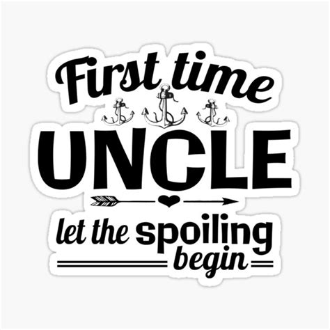 Firtst Time Uncle Sticker For Sale By Starwheels Redbubble