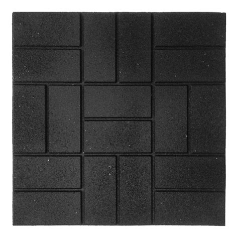 Envirotile 24 In X 24 In Xl Brick Black Paver Mt5001194