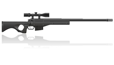 Sniper Rifle Vector Illustration 516653 Vector Art At Vecteezy